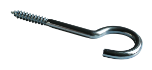 Crochet à visser 3,5x20mm - zingué - 9 pces